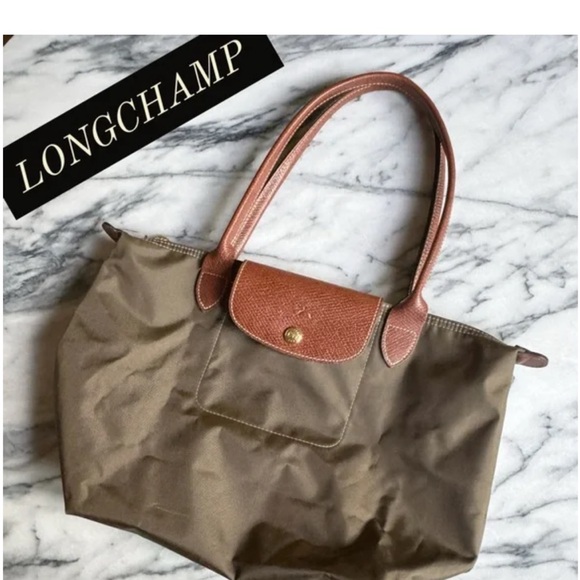 Longchamp • Le Pliage Shopping - Modele Depose Tote Bag • Dark Olive Green EUC - Picture 3 of 9